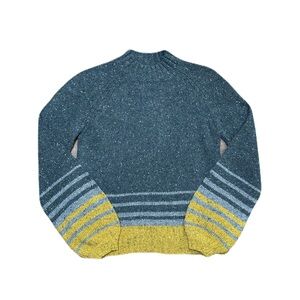 Smartwool Cozy Lodge Ombre Knit Sweater Wool Blend Women’s XS Green Yellow